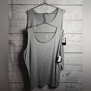 NWT Bundle Of 2 Ideology Heather Gray Active Tank Tops Size 1X
